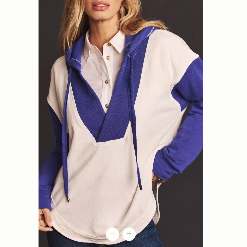 Anthropologie Pilcro Wharfside Hooded Sweatshirt- size S